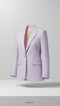 blazer entallado en tono pastel